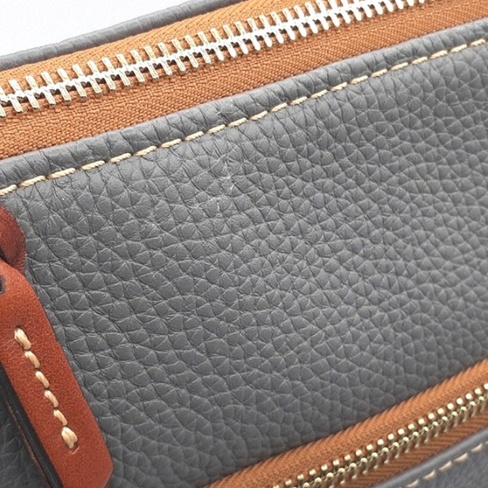 Like New Dooney & Bourke Blue Gray Crossbody Leather Bag - Picture 8 of 12